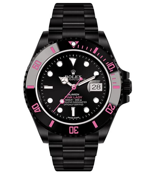 rolex blaken submariner pink|blaken submariner dial code.